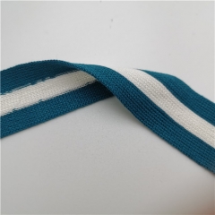 blue and white grain knitting webbing 30mm