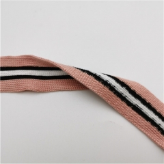 stripped polyester knit web tape for garment