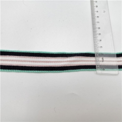 customized knitted stripe webbing band