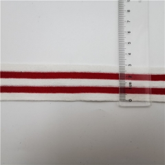 customized red and white stripe webbing tape