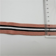 stripped polyester knit web tape for garment