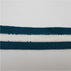 blue and white grain knitting webbing 30mm