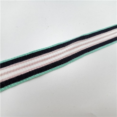 customized knitted stripe webbing band