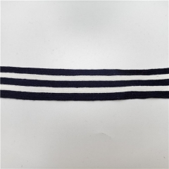 hot sale navy and white stripe knitting stripe ribbon