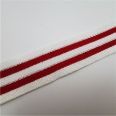 customized red and white stripe webbing tape