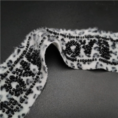 new fashion hand made beaded velvet tape 2021