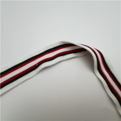 wholesale knit stripe twill tape for clothing