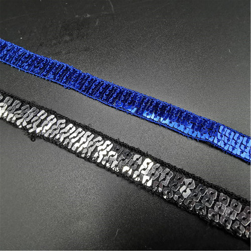 10mm three lines sequins trimming tapes