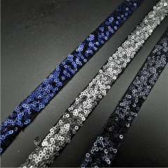 exquisite colorful embroidery mesh sequin lace trims by the yard