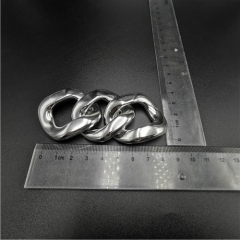 fashion silver ABS plastic chain buckle removable buckle for garment