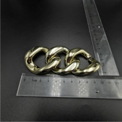 wholesale gold ABS plastic chain buckle removable buckle for garment