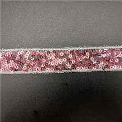 high quality 2cm embroidery sequin tape trimming