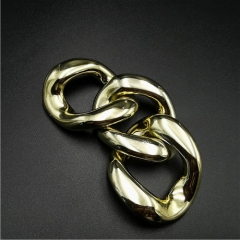 wholesale gold ABS plastic chain buckle removable buckle for garment