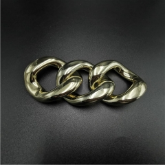 wholesale gold ABS plastic chain buckle removable buckle for garment