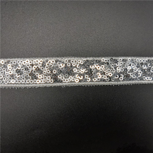 high quality 2cm embroidery sequin tape trimming