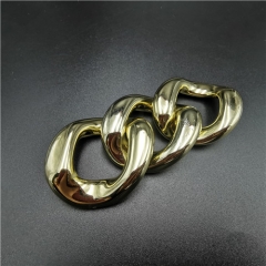 wholesale gold ABS plastic chain buckle removable buckle for garment