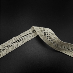 2cm embroidered crochet cotton lace tape