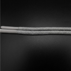 grey cotton 3mm silicone dipped tips drawcords