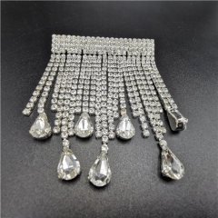 fashion bling bling fringe diamond brooches