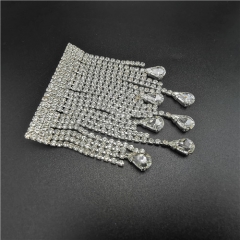 fashion bling bling fringe diamond brooches