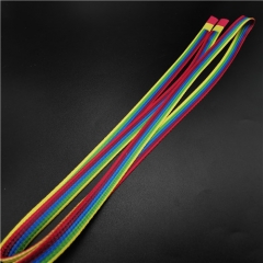 custom colorful flat drawcords with silicone dipped tips