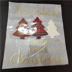 Custom Christmas tree iron on applique 3D heat transfer patches