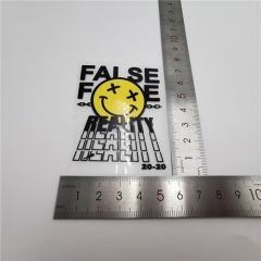 Custom fashion simile heat transfer printing letters patch