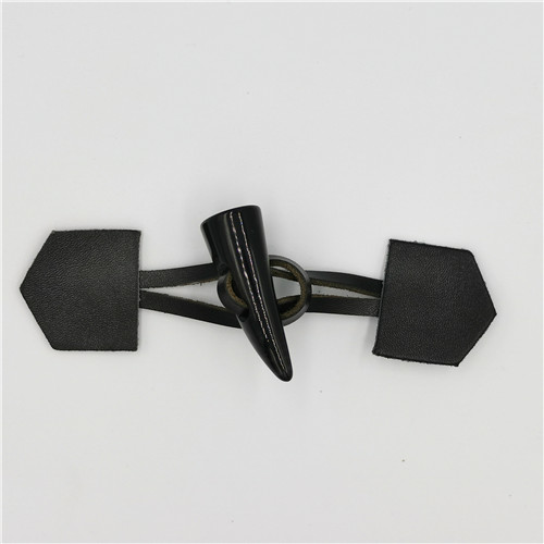 wholesale high quality horn leather toggle for garment