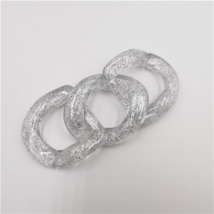 2021 summer fashion clear acrylic chain link for bag and clothing