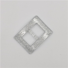 custom square rectangle clear grey belt buckle for summer