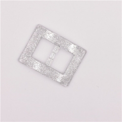 custom square rectangle clear grey belt buckle for summer