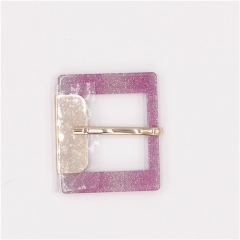 wholesale adjustable acrylice glitter pink buckle