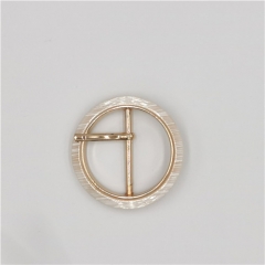 hot sale resin round buckle for clothing，Acrylic women belt buckle