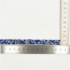 hot selling wedding dress hot fix rhinestone glitter blue glue tape