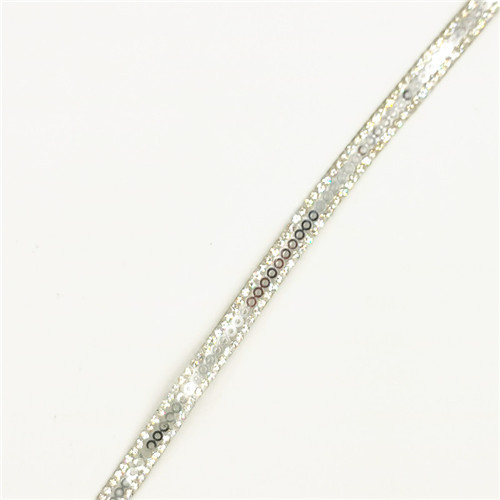 hot sell 0.5cm sequins rhinestone hot fix transfer trim tape