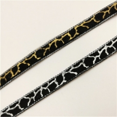 fashion suede leopard hot fix heat transfer tapes for garment