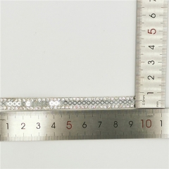 hot sell 0.5cm sequins rhinestone hot fix transfer trim tape