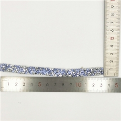 fancy 1cm rhinestone hot fix tape trim