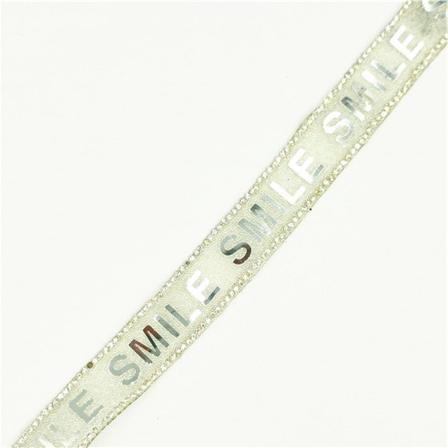 custom glitter sequin applique hot fix binding tapes