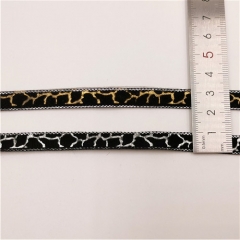 fashion suede leopard hot fix heat transfer tapes for garment