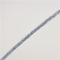 fancy 1cm rhinestone hot fix tape trim