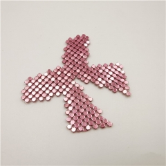 bow tie hot fix heat transfer patch decorate accessories fashion trim