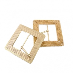 fashion rattan square buckle 2024 custom belt buckles