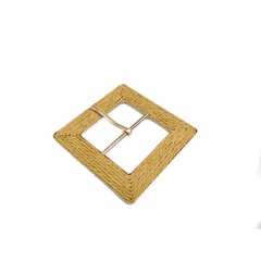 high quality lafite grass metal belt buckle, square metal buckle for dress