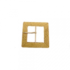 high quality lafite grass metal belt buckle, square metal buckle for dress