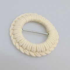 offwhite cotton rope round nice belt buckles， large belt buckles for sale