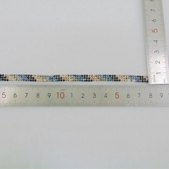 glass stone hot fix rhinestone crystal resin stone heat transfer lace trimming tape