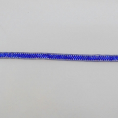 Hot-selling blue rhinestone Hot-fix Tape for Clothing, pants,shoes