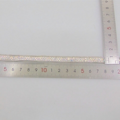 hot sell reflective Resin beads hot fix applique tape trimming