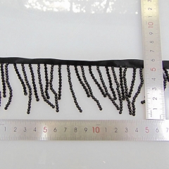 stain tape with small beaded fringe dress decoration trims